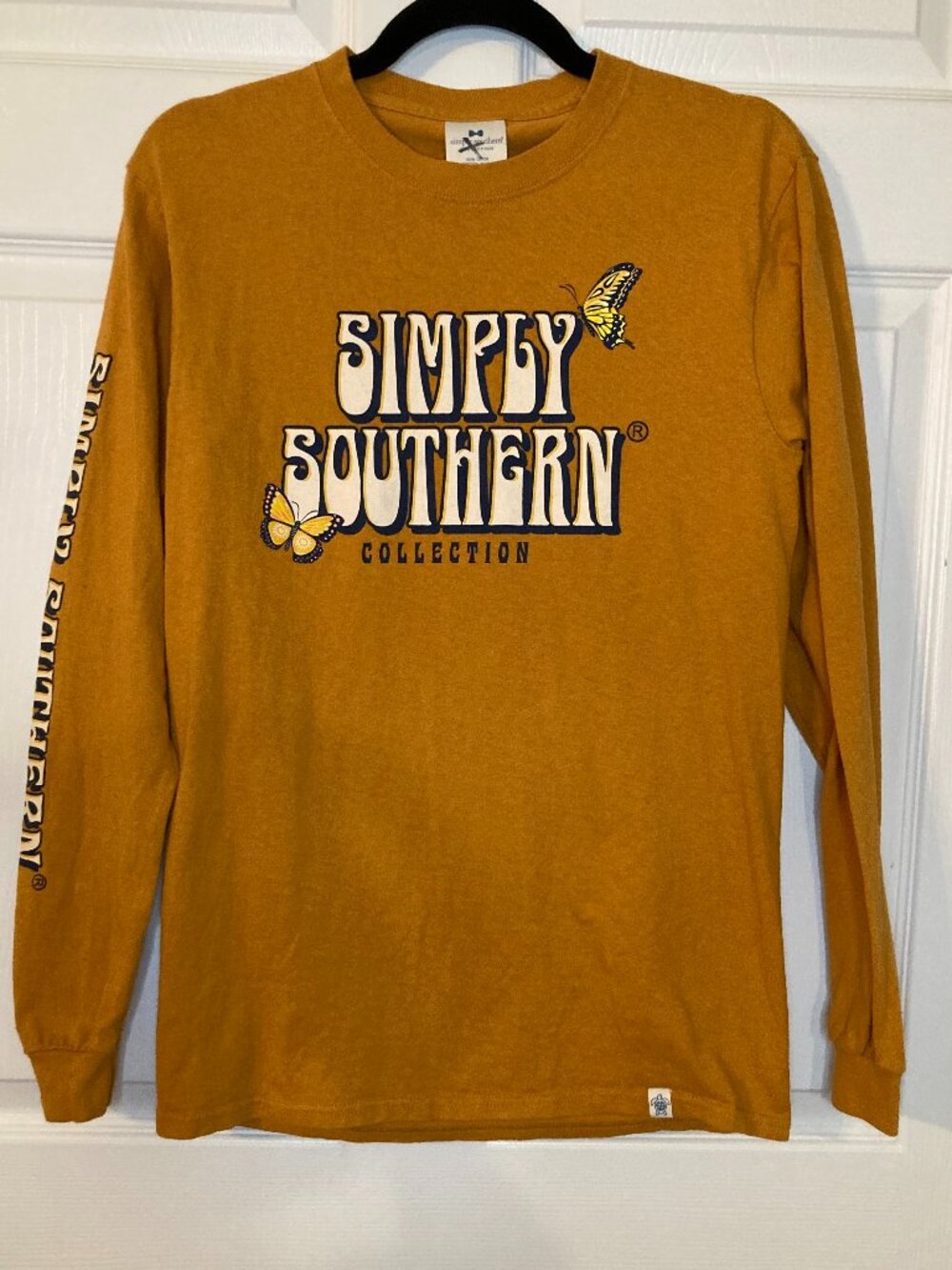 Simply Southern Men's Yellow 'Rise Above & Beyond' Long Sleeve T-shirt - Size S